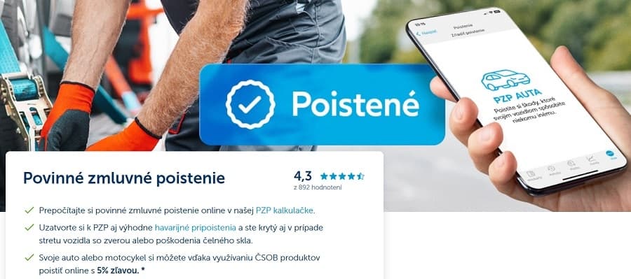 ČSOB povinné zmluvné poistenie