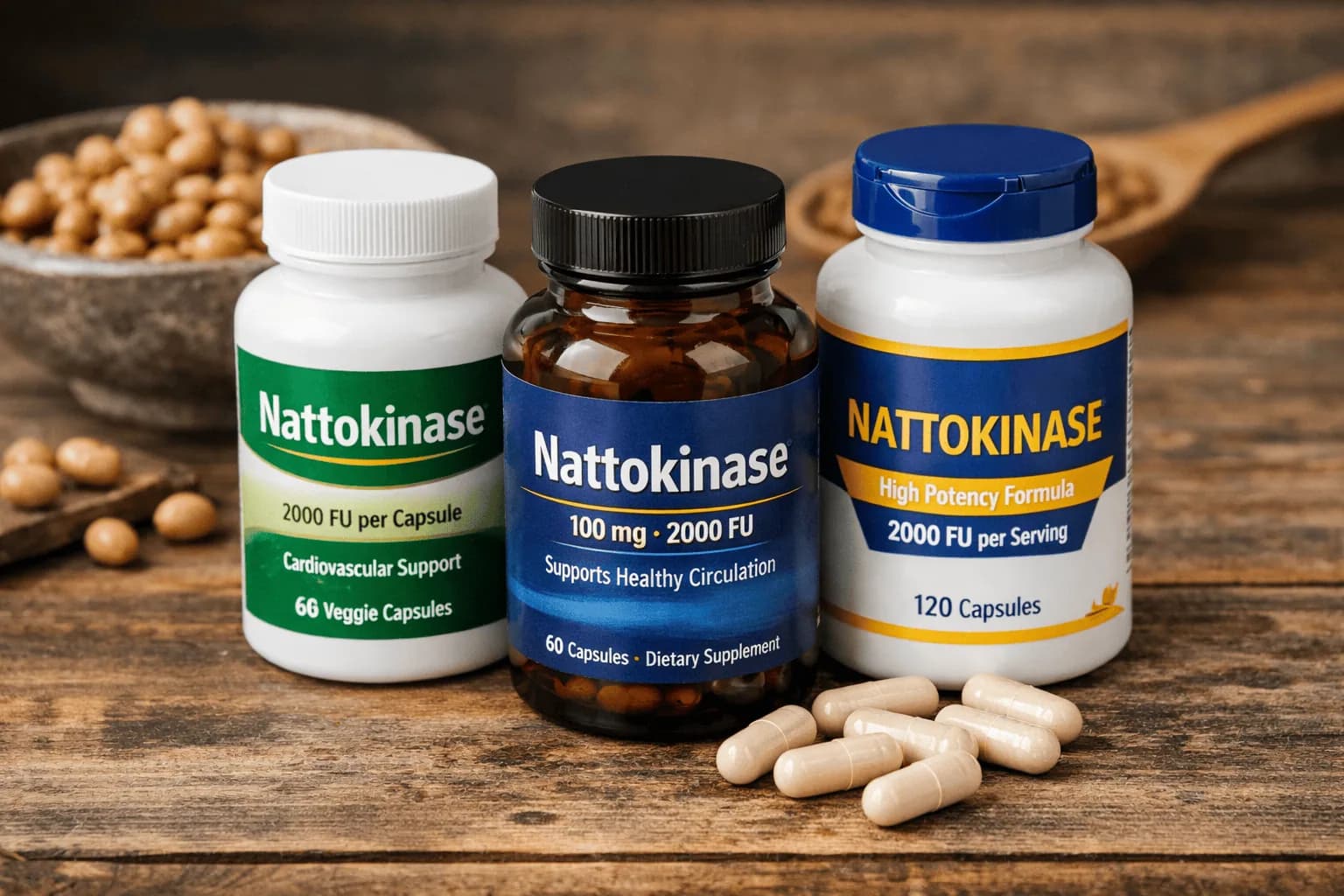 Nattokináza - porovnanie doplnkov