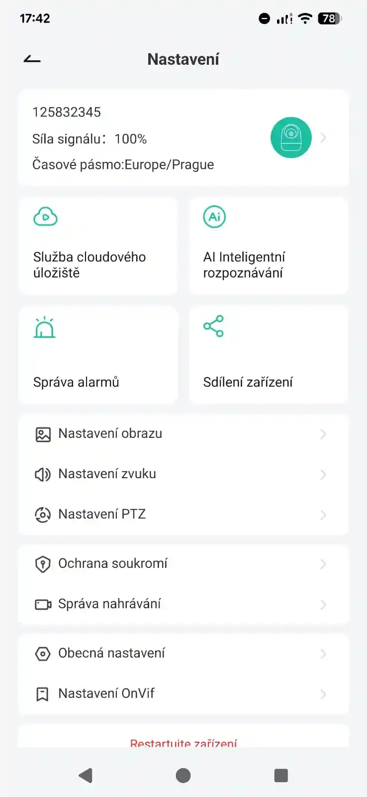 Bezpečnostná kamera AERIUM Zooma 25F
