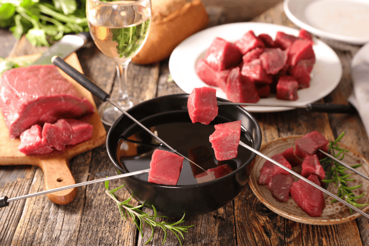 Fondue sety–mäsové