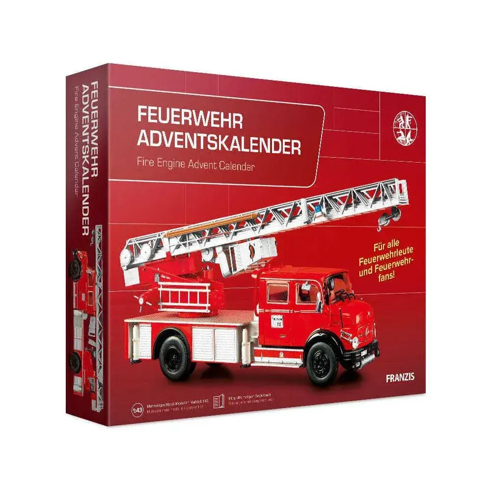 franzis adventný kalendár mercedes-benz hasičské auto 1:43