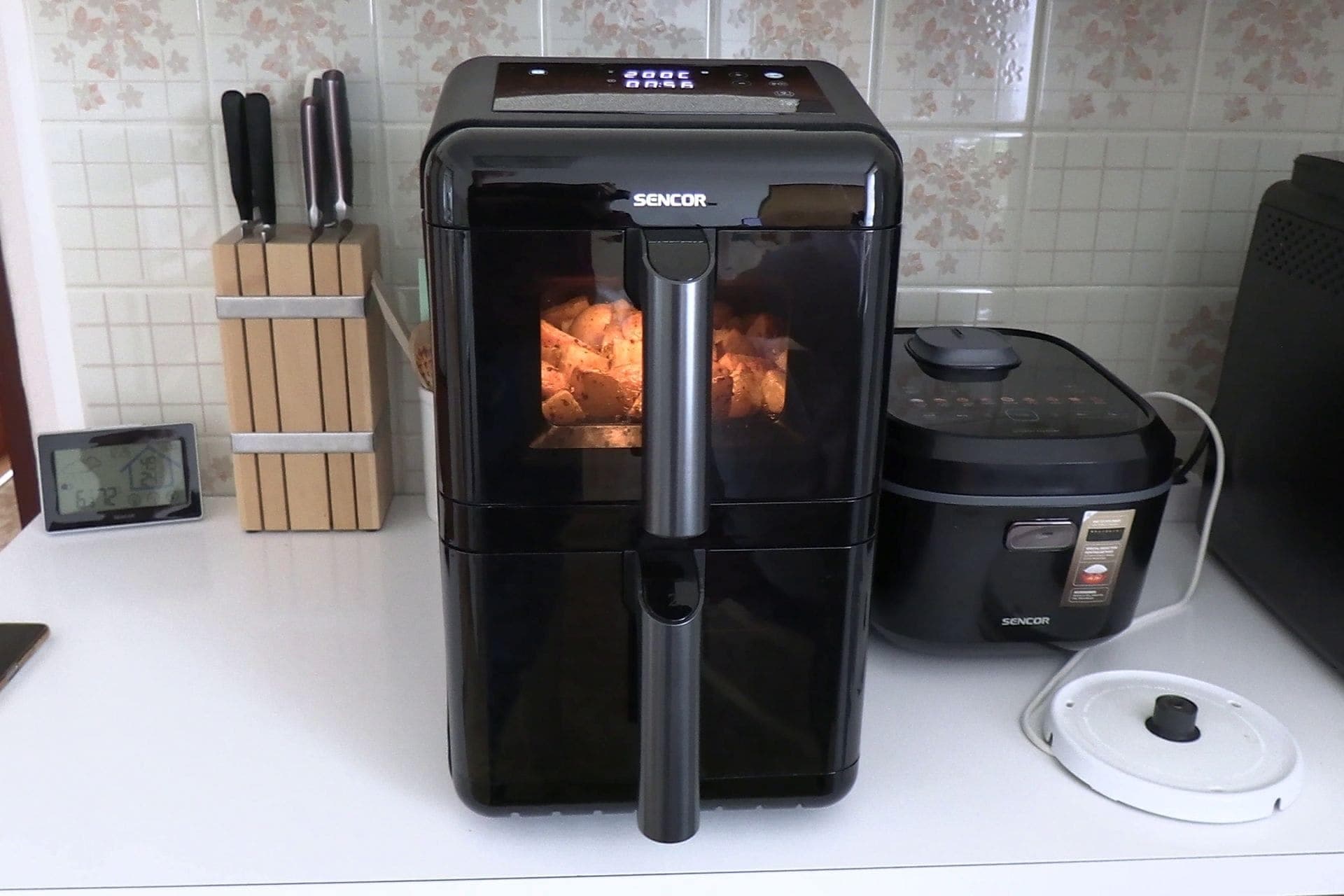 duálna teplovzdušná fritéza SENCOR SFR 1250BK, recenzia Testado