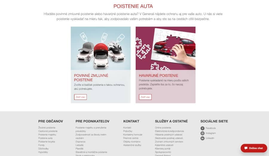 poistenie auta generali