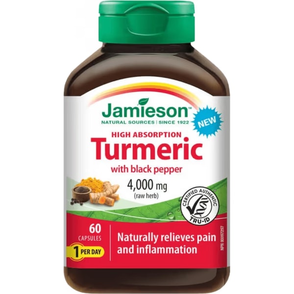 Jamieson Kurkumin s čiernym korením: Product review