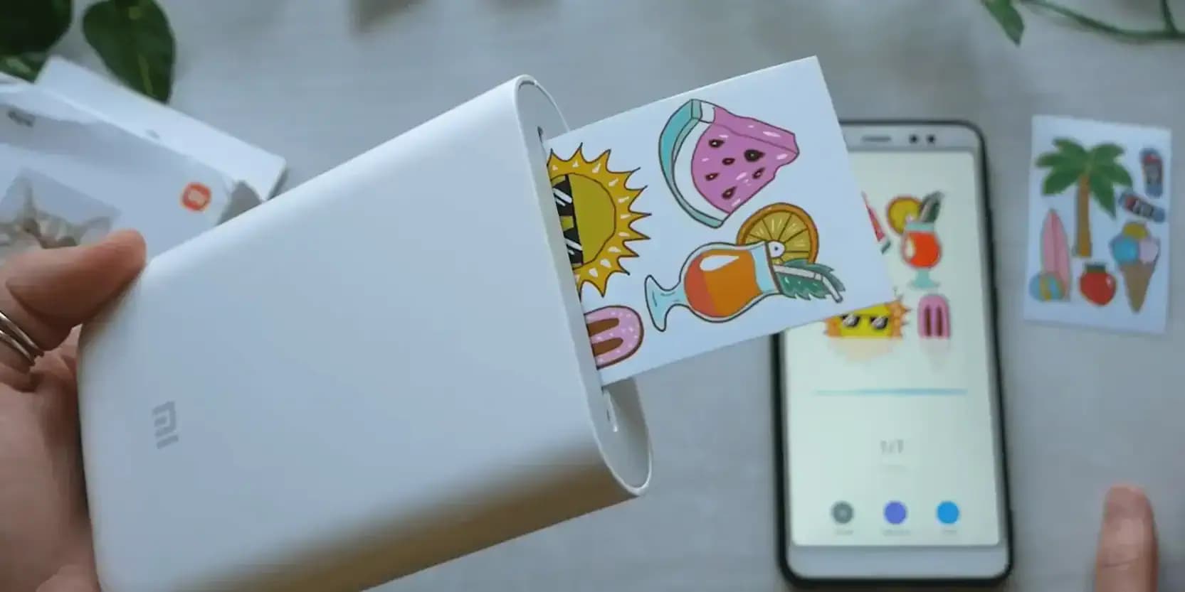 Mini tlačiareň - tlač samolepiek