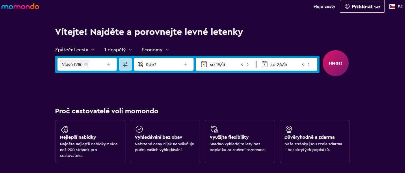 momondo uvodna stranka1