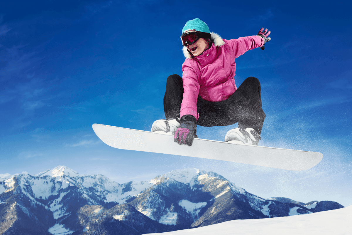 najlepšie snowboardy žena skáče