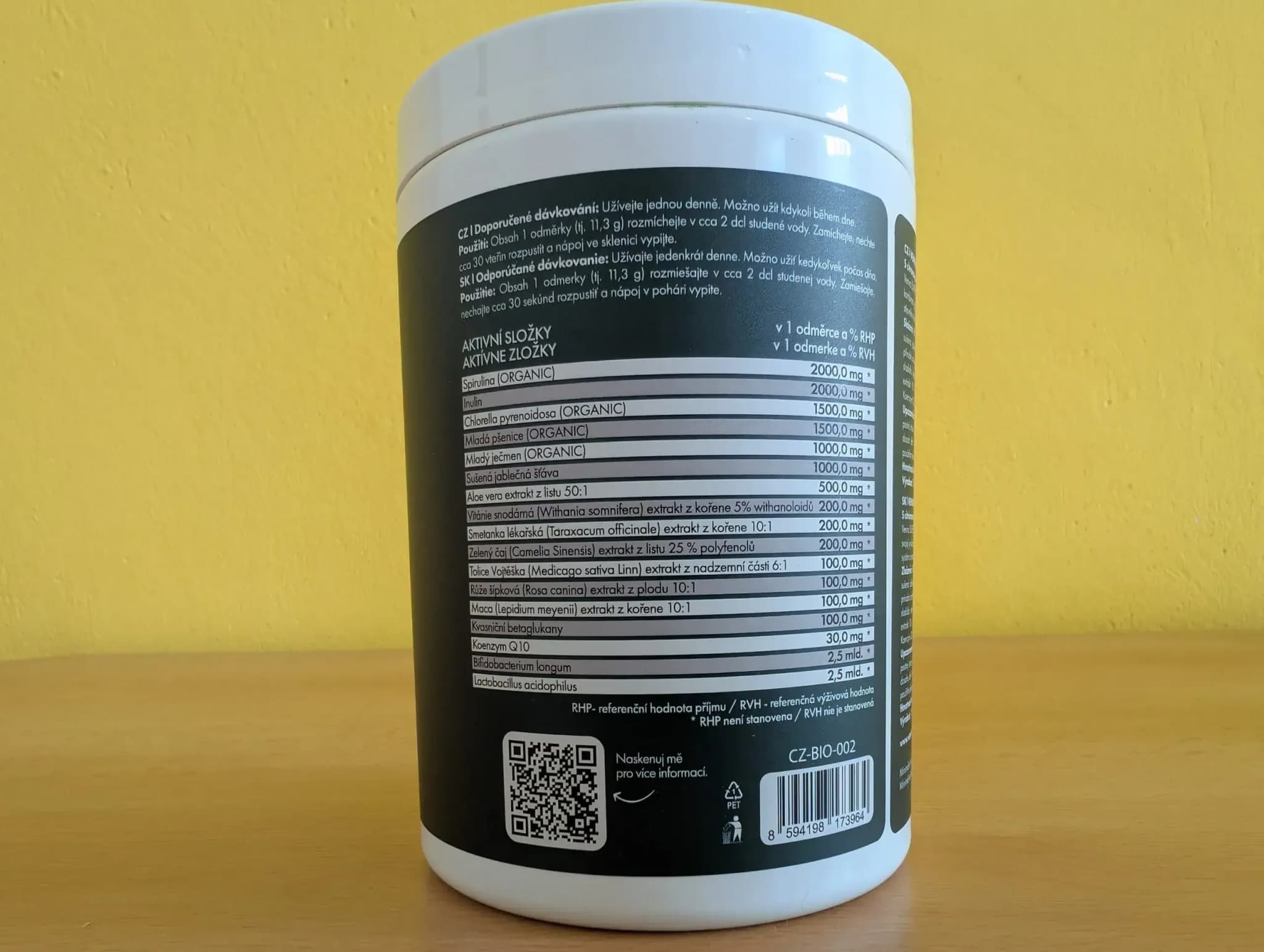 Venira super greens + probiotika zloženie