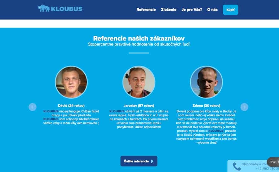 Kĺbová výživa Kloubus, skúsenosti a recenzia