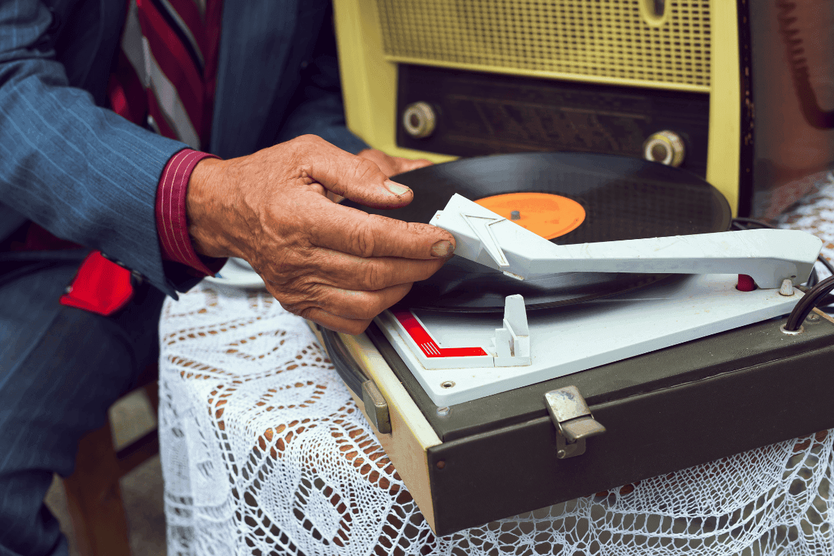 retro gramofony–retro LP