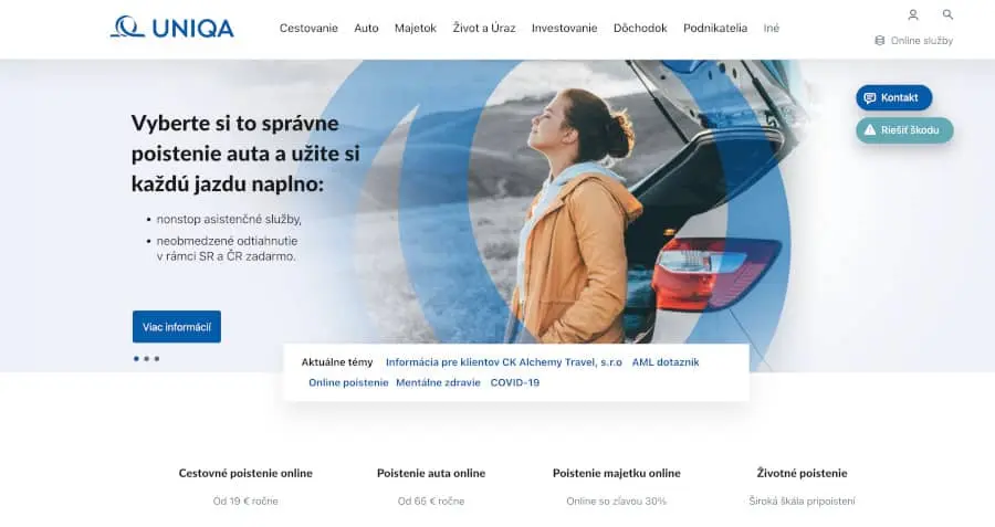 Základné informácie o Uniqa poisťovni