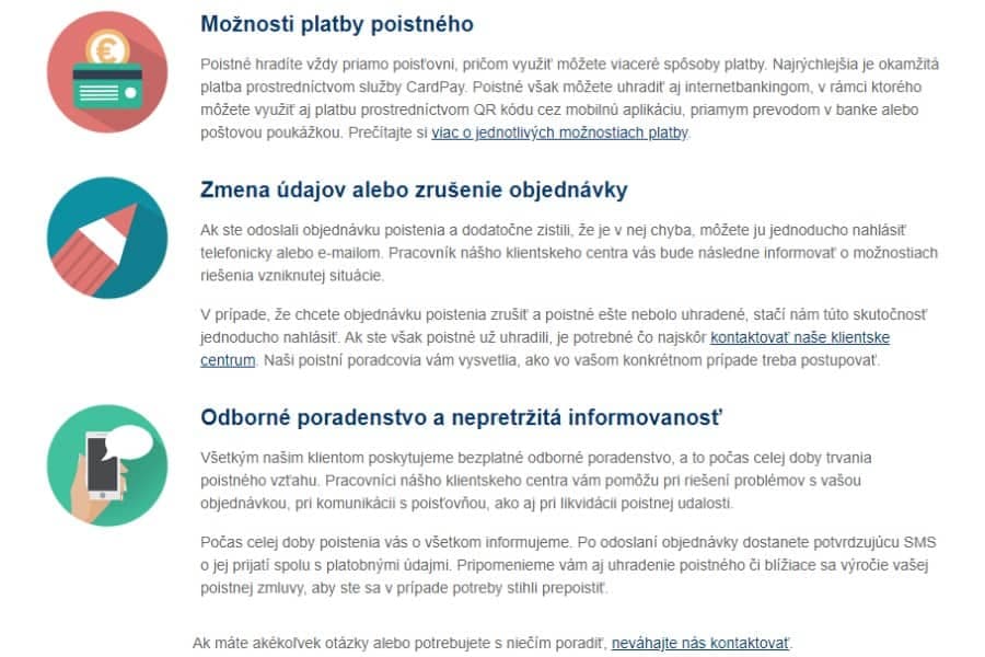 Všetko o uzatvorení poistenia cez Netfinancie.sk moznosti platby