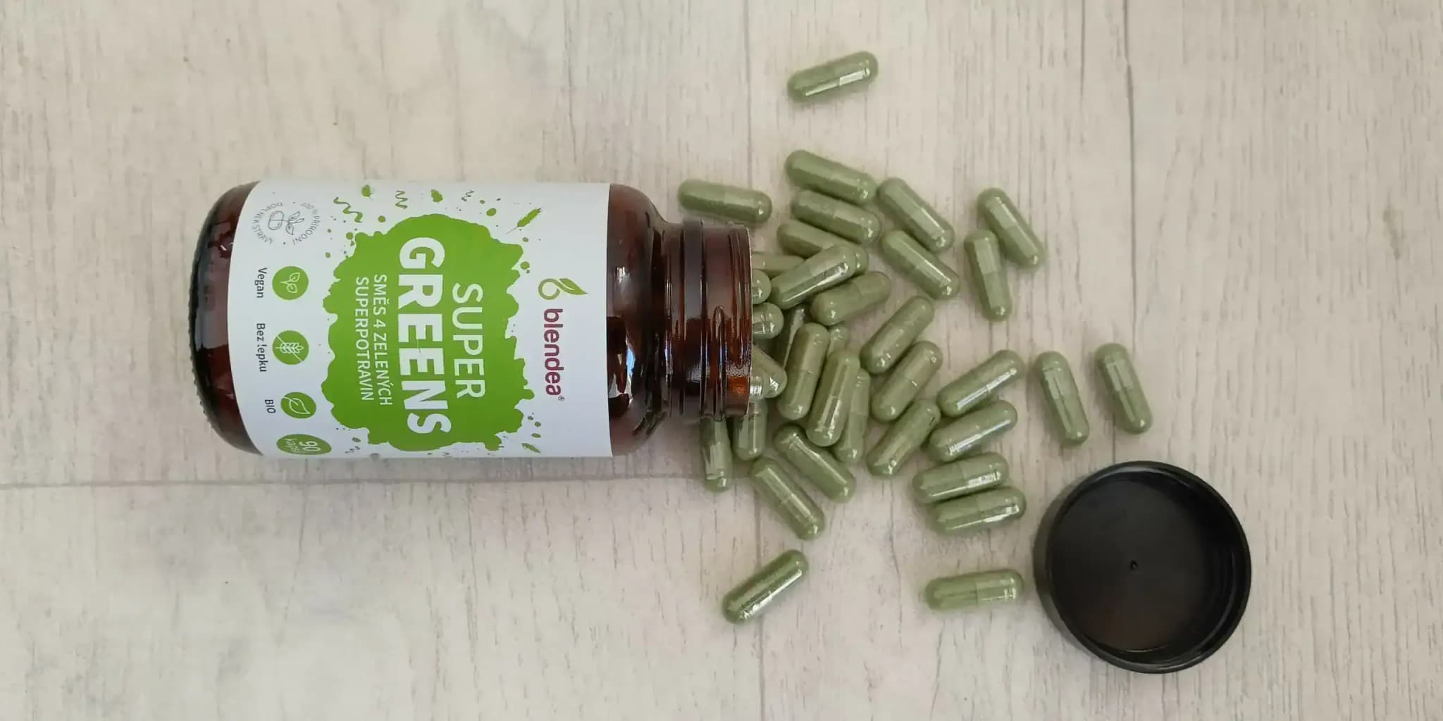 Blendea Supergreens - vysypané kapsuly