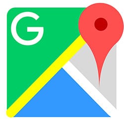 Google maps logo a recenzia navigácie do mobilu