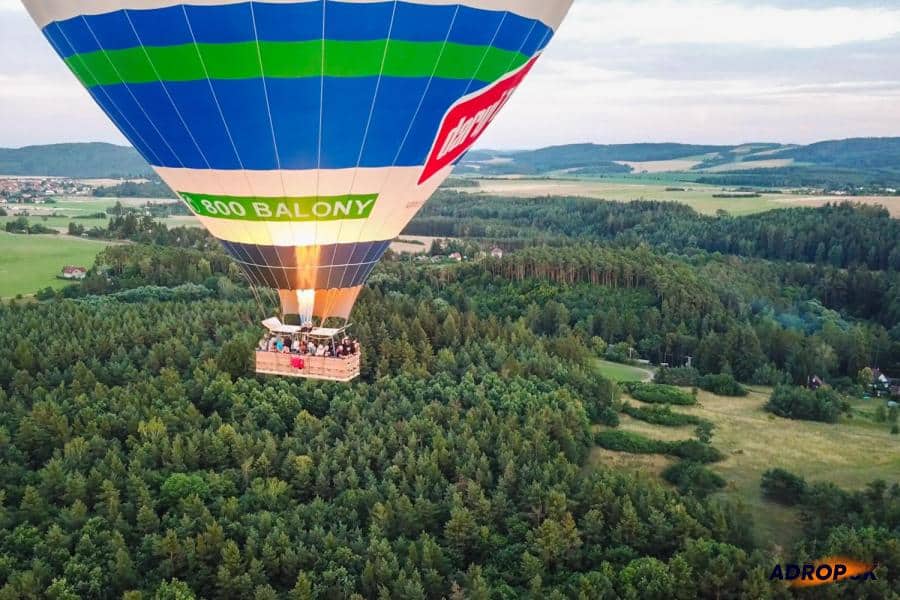 Vyhliadkový let balónom - darček pre učiteľku