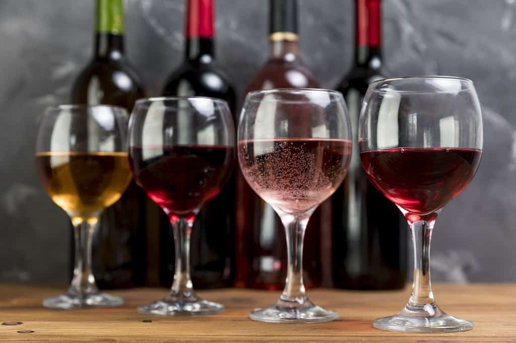 Rôzne druhy vína
