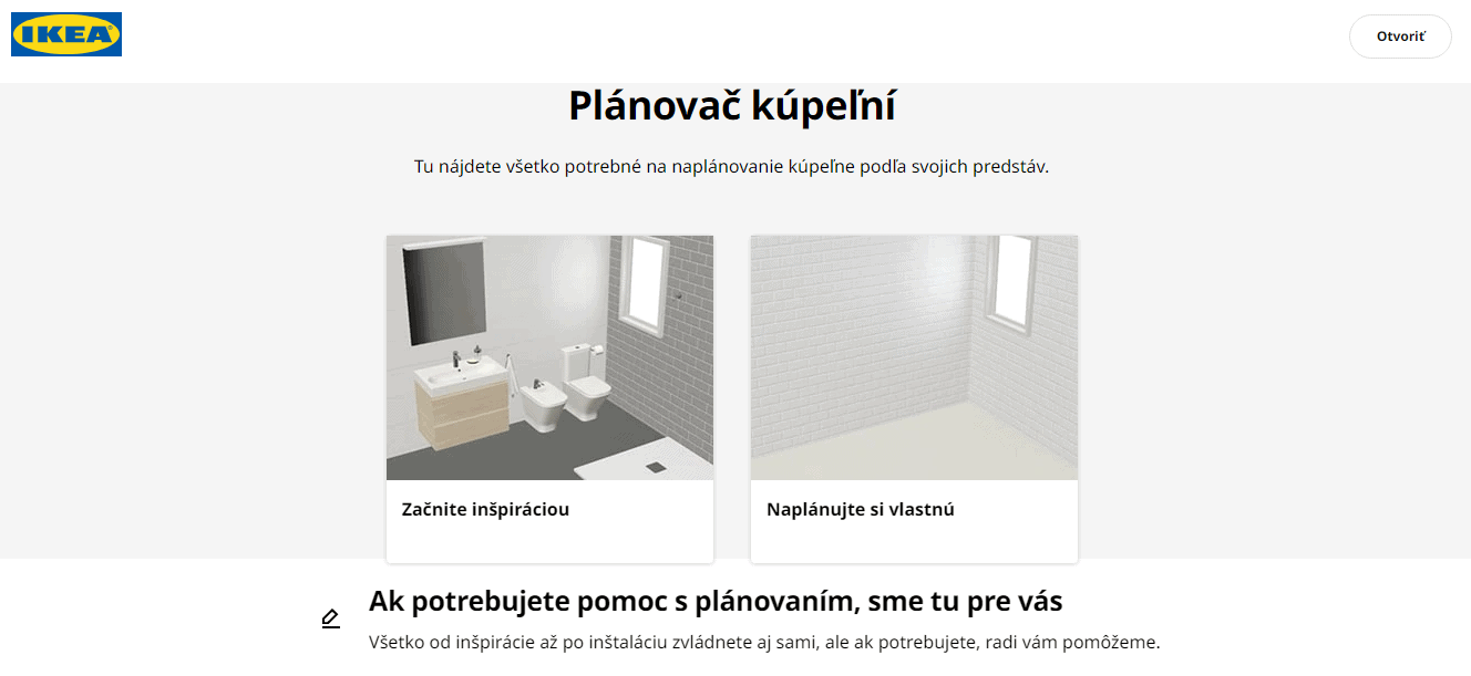 Plánovač kúpeľní Ikea - 1