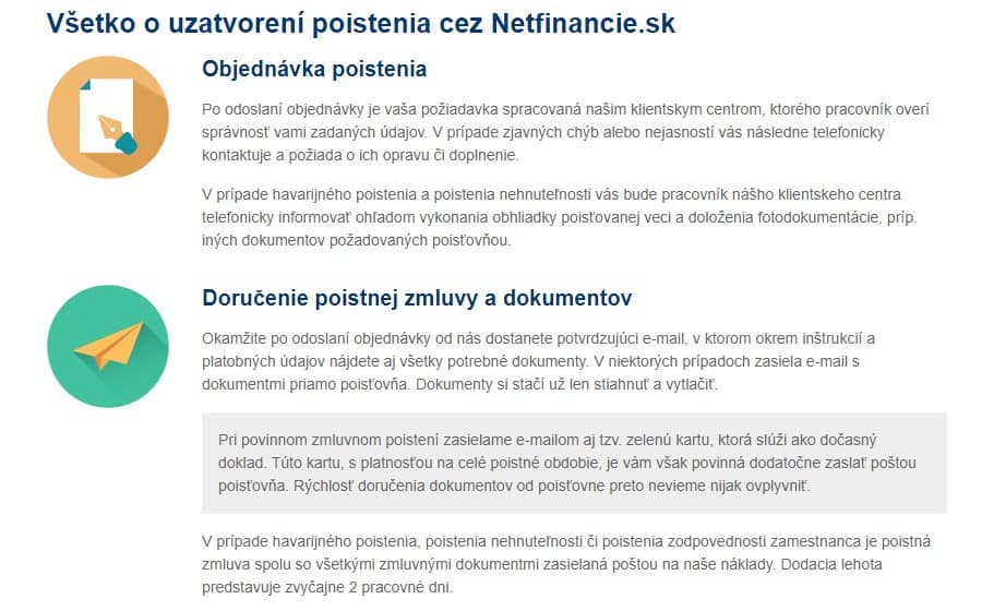 Všetko o uzatvorení poistenia cez Netfinancie.sk