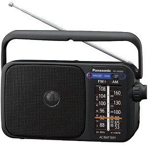 Prenosné rádio ako darček pre rybára